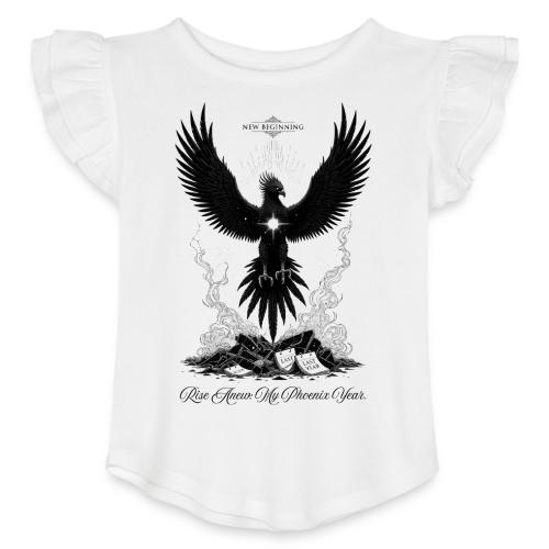 The Phoenix of Renewal T-Shirt - Toddler Girls Flutter T-shirt