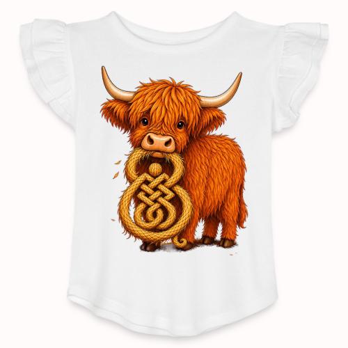 heelan coo - Toddler Girls Flutter T-shirt