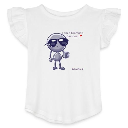 Smoon City 18 I am a Diamond Smooner - Toddler Girls Flutter T-shirt