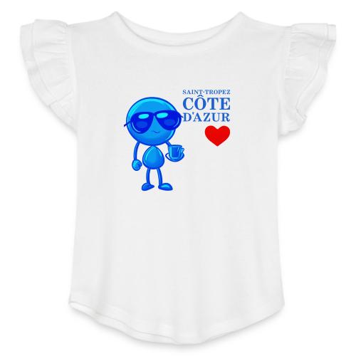 Smoon City_Saint Tropez Côte d'Azur - Toddler Girls Flutter T-shirt