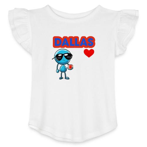 Smoon City_Dallas - Toddler Girls Flutter T-shirt
