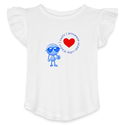 Smoon City_Cassis Provence Alpes Côte d Azur - Toddler Girls Flutter T-shirt