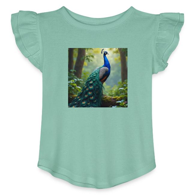 Majestic Peacock in Enchanted Forest