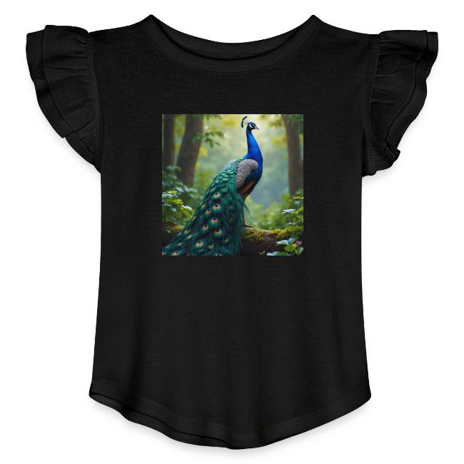 Majestic Peacock in Enchanted Forest