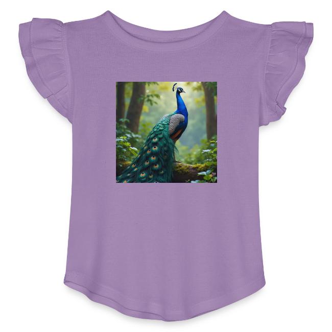 Majestic Peacock in Enchanted Forest