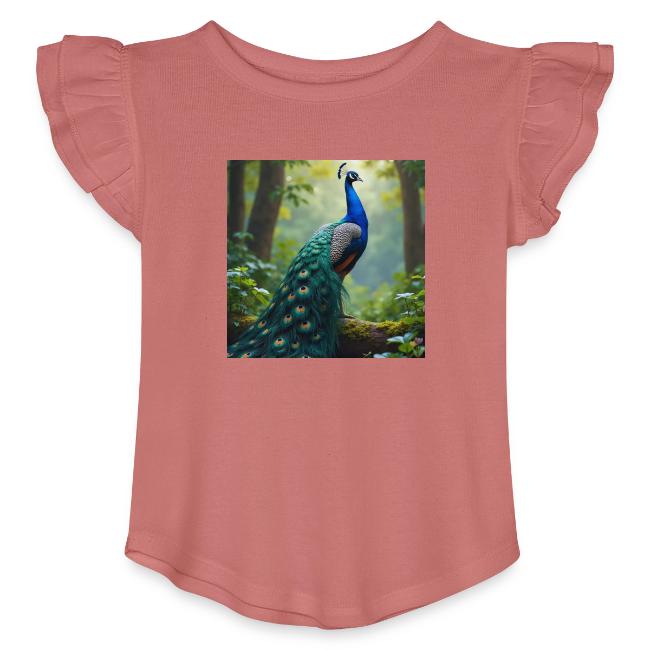 Majestic Peacock in Enchanted Forest