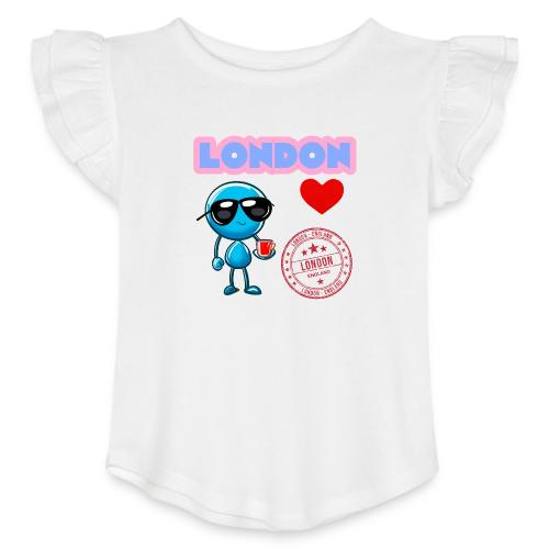 Smoon City_London - Toddler Girls Flutter T-shirt