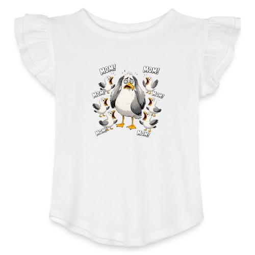 Seagull Mom Chaos - Toddler Girls Flutter T-shirt