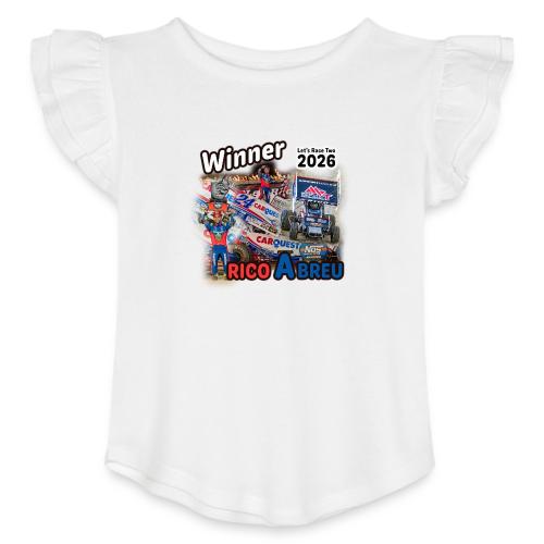 Rico Abreu #LetsRaceTwo Winner - Toddler Girls Flutter T-shirt