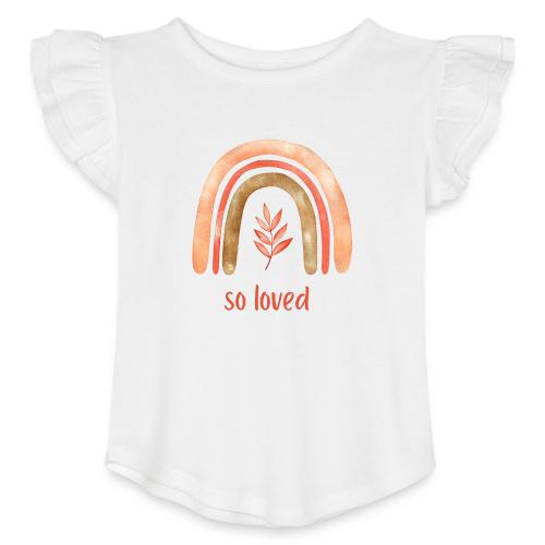 So loved - Toddler Girls Flutter T-shirt