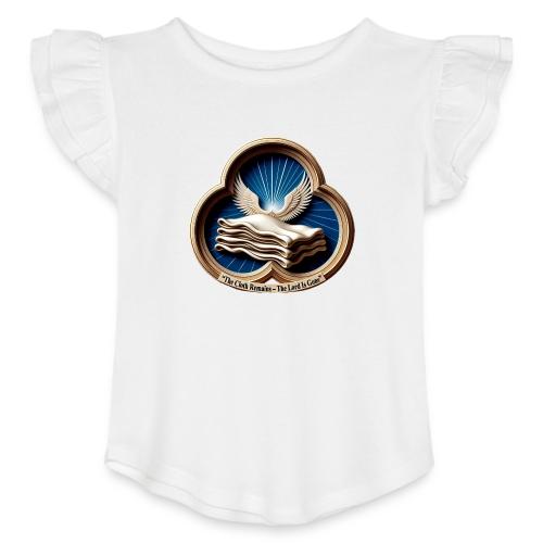 Easter The Cloth Remains T Shirt, Empty Tomb Gift - Toddler Girls Flutter T-shirt