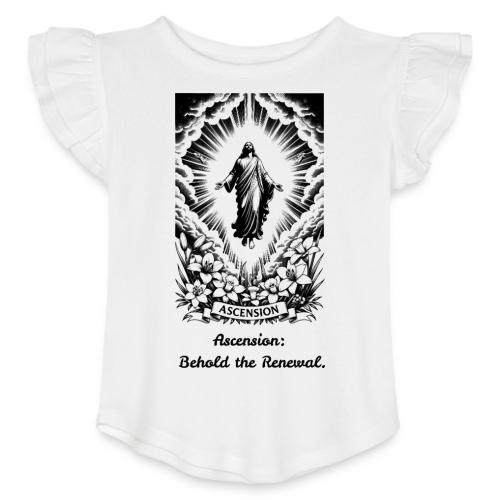 Christian T-Shirt, Poster, & Mug - Toddler Girls Flutter T-shirt