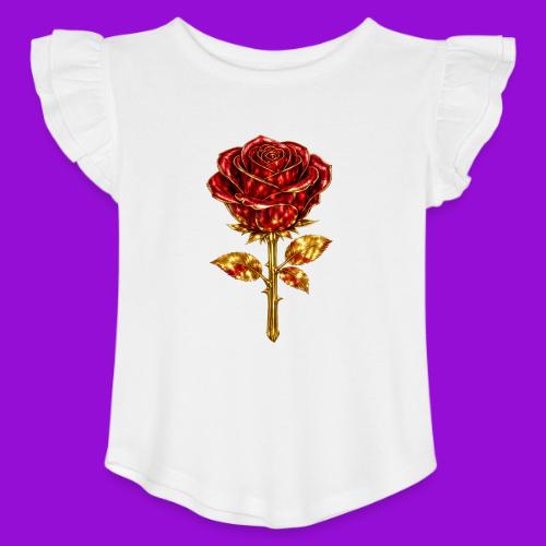 Golden Rose - Toddler Girls Flutter T-shirt