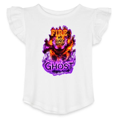 The Fire Ghost 26 - Toddler Girls Flutter T-shirt