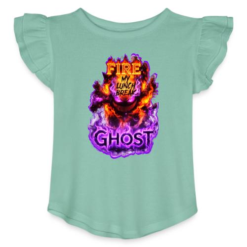 The Fire Ghost 26 - Toddler Girls Flutter T-shirt