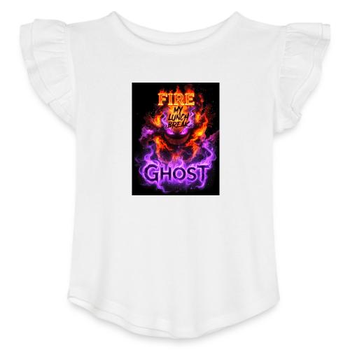 FIRE GHOST 26 - Toddler Girls Flutter T-shirt