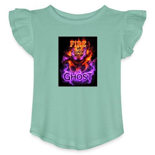 FIRE GHOST 26 - Toddler Girls Flutter T-shirt