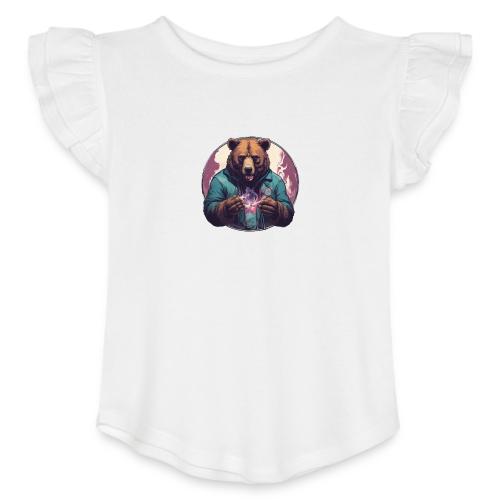 Magical Bear - Toddler Girls Flutter T-shirt