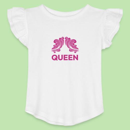 Queenlisse™ Signature Crown T-Shirt – Elegant - Toddler Girls Flutter T-shirt