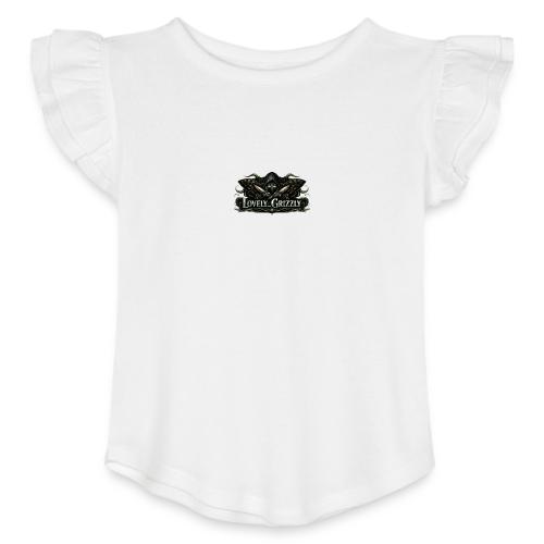 Lovely Grizzly logo - Toddler Girls Flutter T-shirt