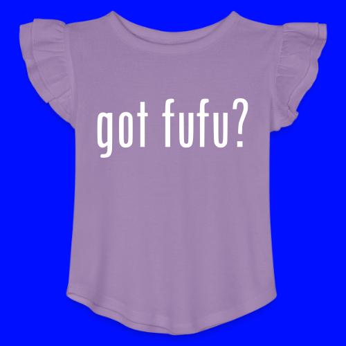 gotfufu-black - Toddler Girls Flutter T-shirt
