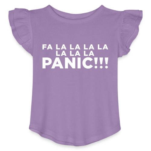 Funny ADHD Panic Attack Quote - Toddler Girls Flutter T-shirt