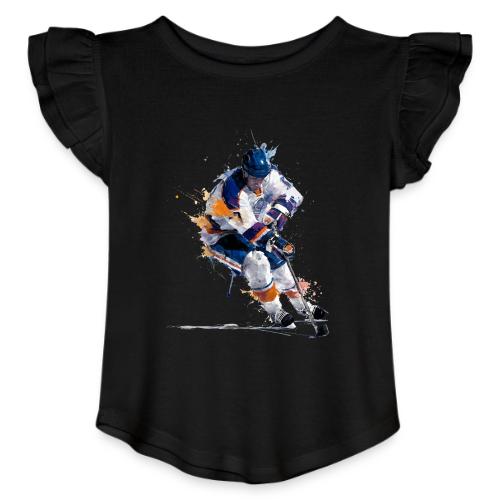 Hockey: Icy Streaks - Toddler Girls Flutter T-shirt