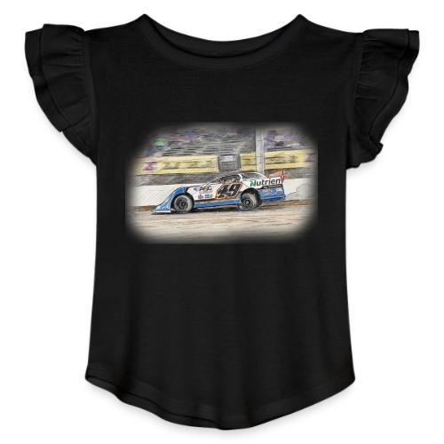 Johnathan Davenport's #49 B - Toddler Girls Flutter T-shirt
