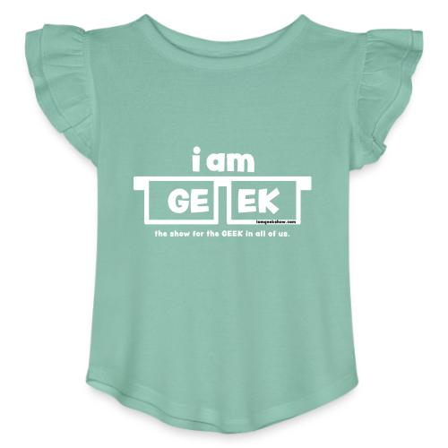 iamGEEK classic White - Toddler Girls Flutter T-shirt