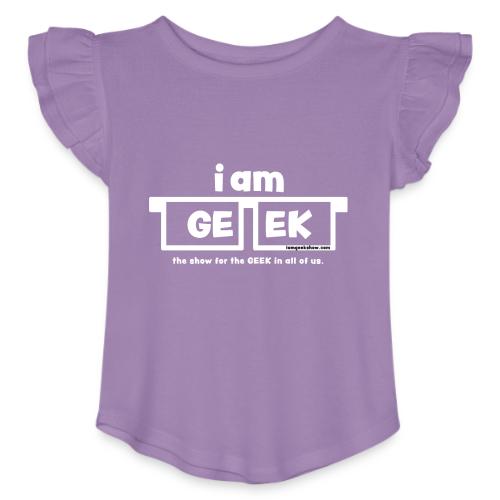 iamGEEK classic White - Toddler Girls Flutter T-shirt