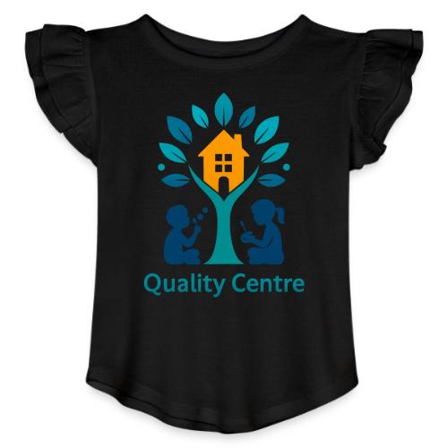 Quality Learning Center on Slim Fit Rib Women's - Toddler Girls Flutter T-shirt
