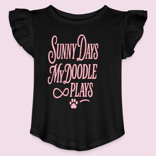 Sunny Days My Doodle Plays - Toddler Girls Flutter T-shirt