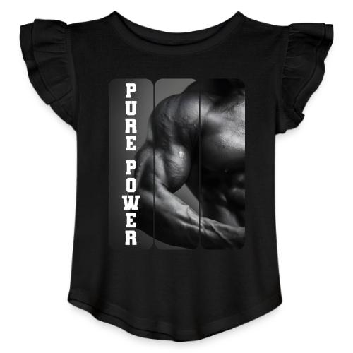 Bodybuilding: Pure Power - Toddler Girls Flutter T-shirt