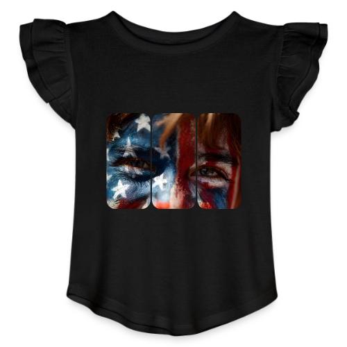 USA: Stars in Their Eyes - Toddler Girls Flutter T-shirt
