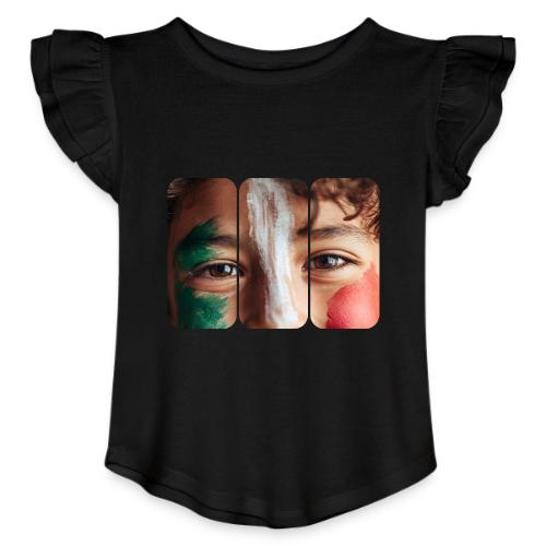 Mexico: Three Stripes of Pride - Toddler Girls Flutter T-shirt