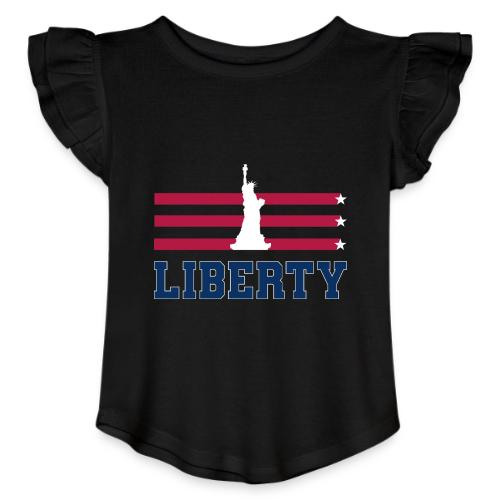USA: Stars of Liberty - Toddler Girls Flutter T-shirt