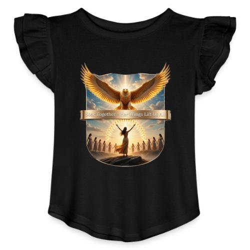 Women’s Day Eagle Matriarch T Shirt,, Gift for Mom - Toddler Girls Flutter T-shirt