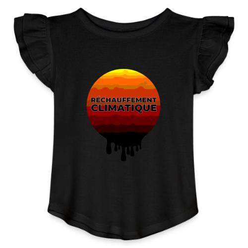 Global warming - Toddler Girls Flutter T-shirt