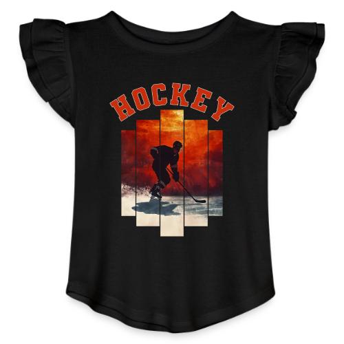 Hockey Dreams - Toddler Girls Flutter T-shirt