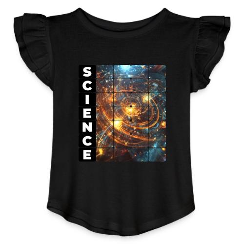 Golden Core of Science - Toddler Girls Flutter T-shirt