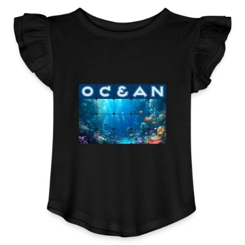 Ocean: Coral Carnival - Toddler Girls Flutter T-shirt