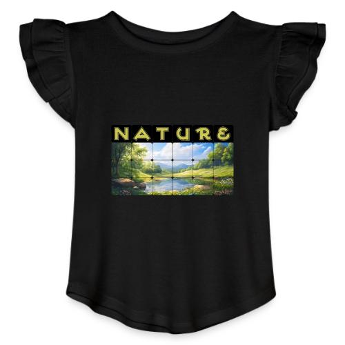 Nature: Springtime Serenity - Toddler Girls Flutter T-shirt