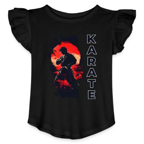 Karate: the art of self-mastery - Toddler Girls Flutter T-shirt