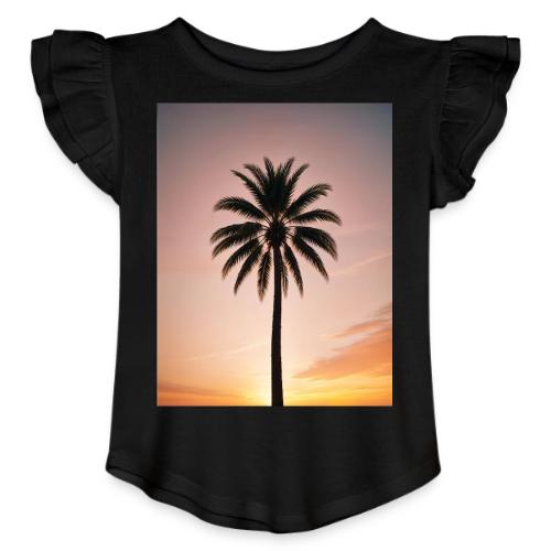 palm peace - Toddler Girls Flutter T-shirt