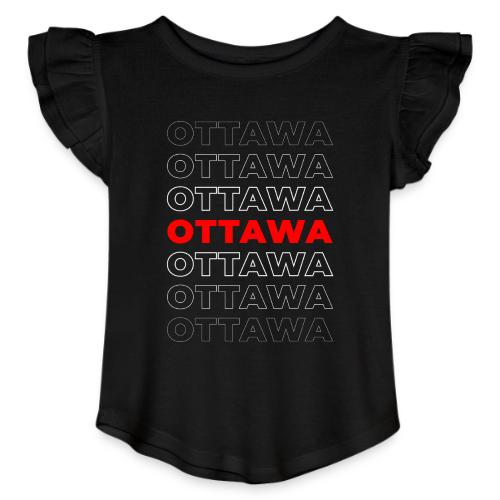 Ottawa Centered - Toddler Girls Flutter T-shirt