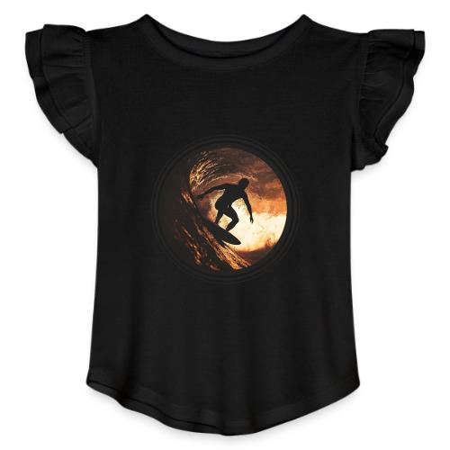 Surfing Spirit - Toddler Girls Flutter T-shirt