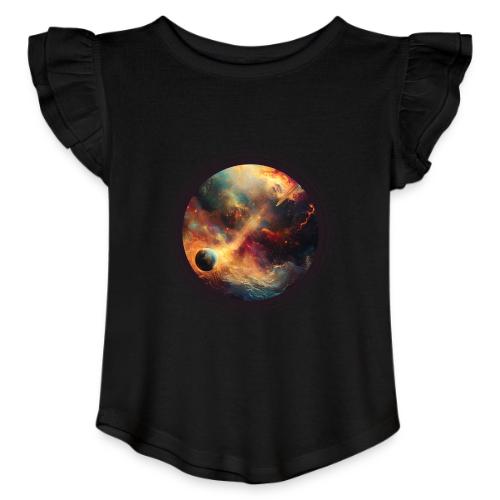 The Painted Planets - Toddler Girls Flutter T-shirt