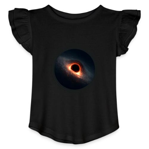 Black Hole Mystery - Toddler Girls Flutter T-shirt