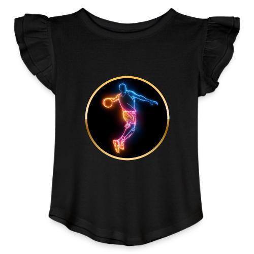 Basketball: Slam Dunk Afterglow - Toddler Girls Flutter T-shirt