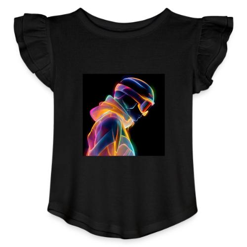 Snowboarding: Neon Gravity Ride - Toddler Girls Flutter T-shirt
